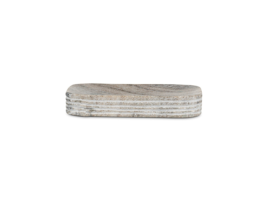 Asana Marble Soap Dish - Grey