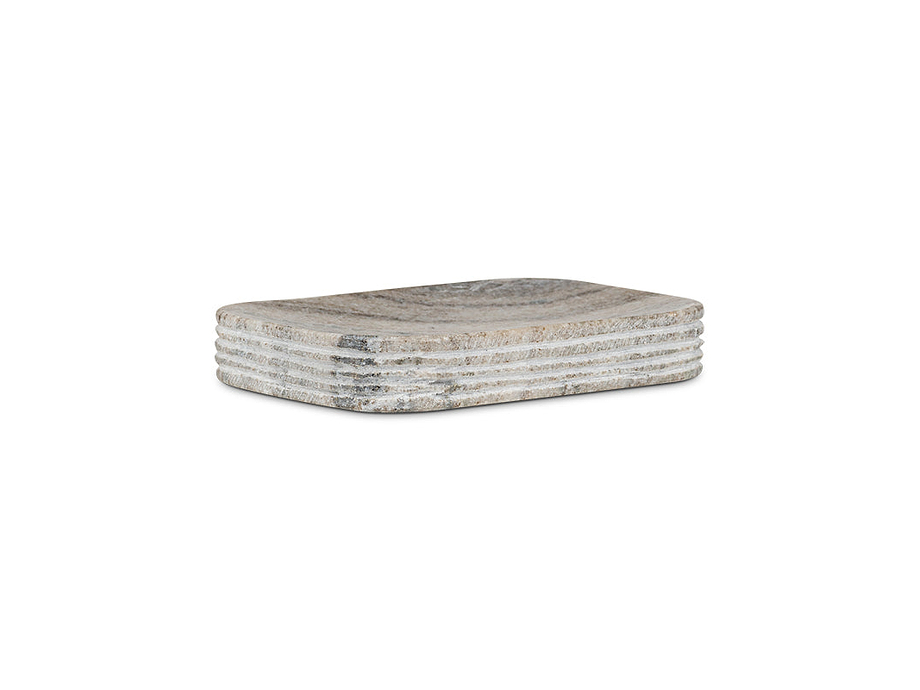 Asana Marble Soap Dish - Grey