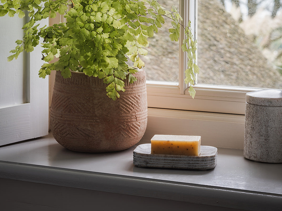 Asana Marble Soap Dish - Grey