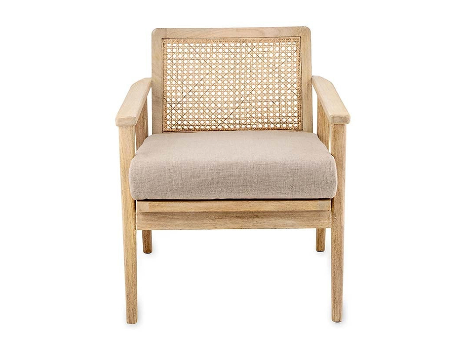 Atri Mango Wood & Cane Occasional Chair