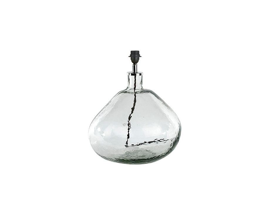 Baba Recycled Glass Lamp - Clear - Large Wide