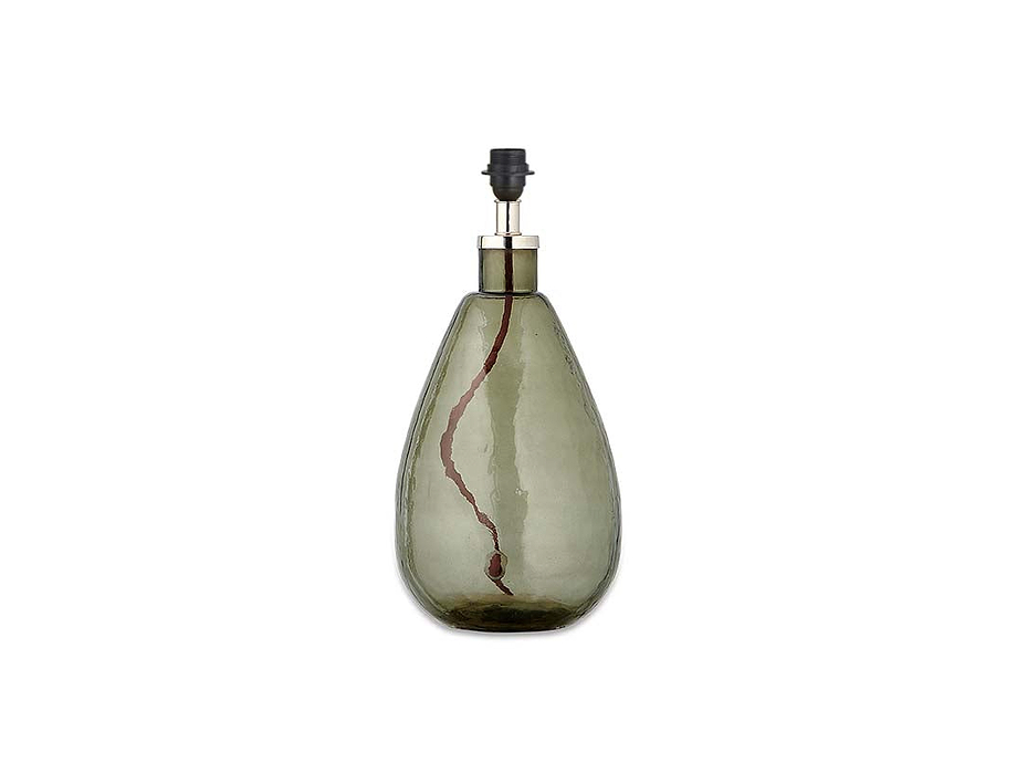 Baba Recycled Glass Lamp - Green - Small Tall