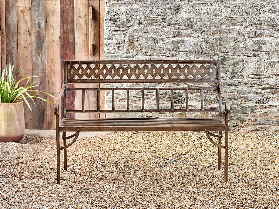 Bahula Decorative Iron Bench