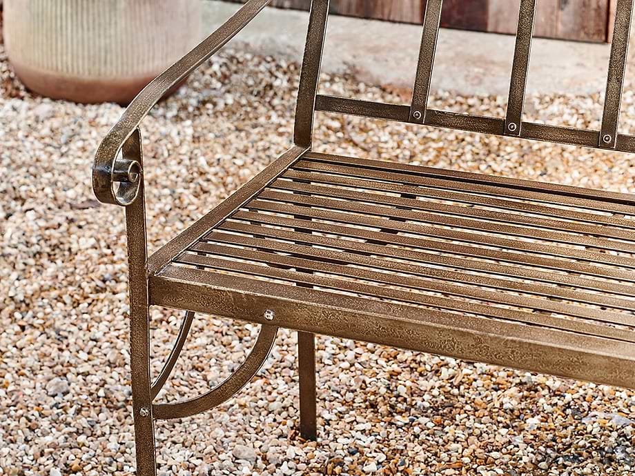 Bahula Decorative Iron Bench