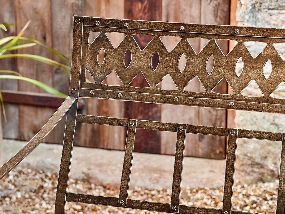 Bahula Decorative Iron Bench