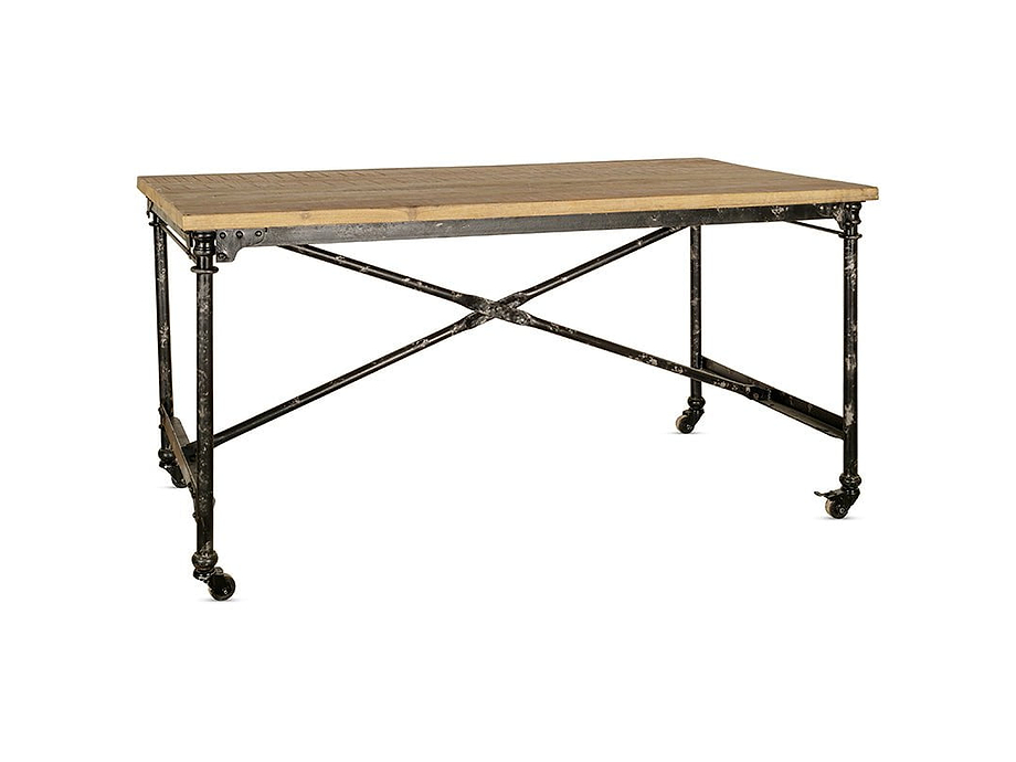 Benia Iron & Reclaimed Wood  Desk