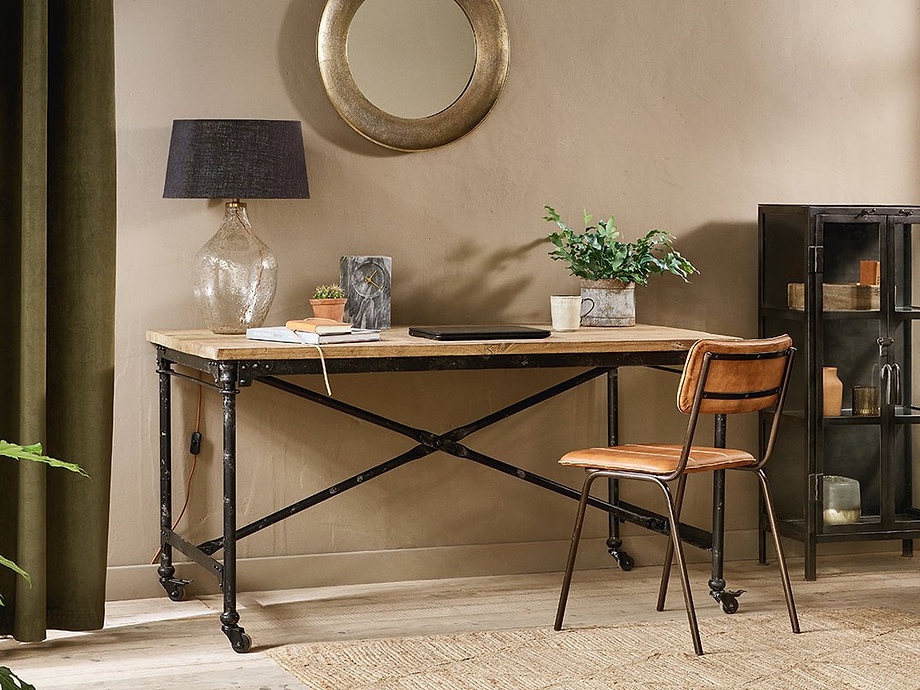 Benia Iron & Reclaimed Wood  Desk