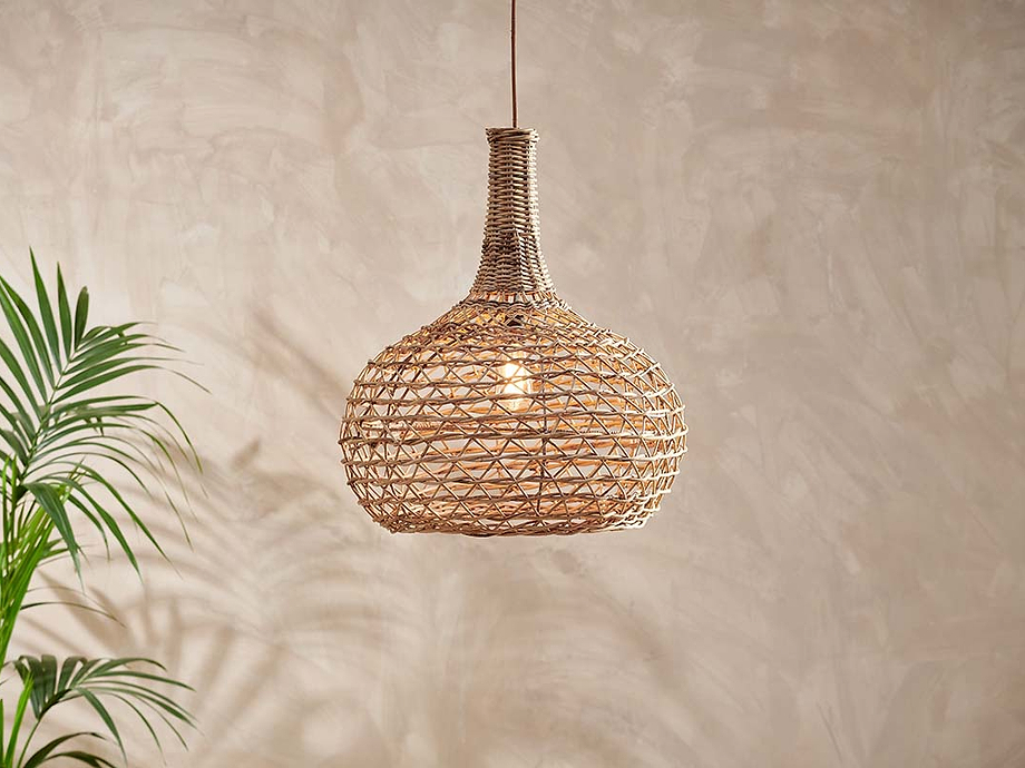 Beru Rattan Lampshade - Conical - Large