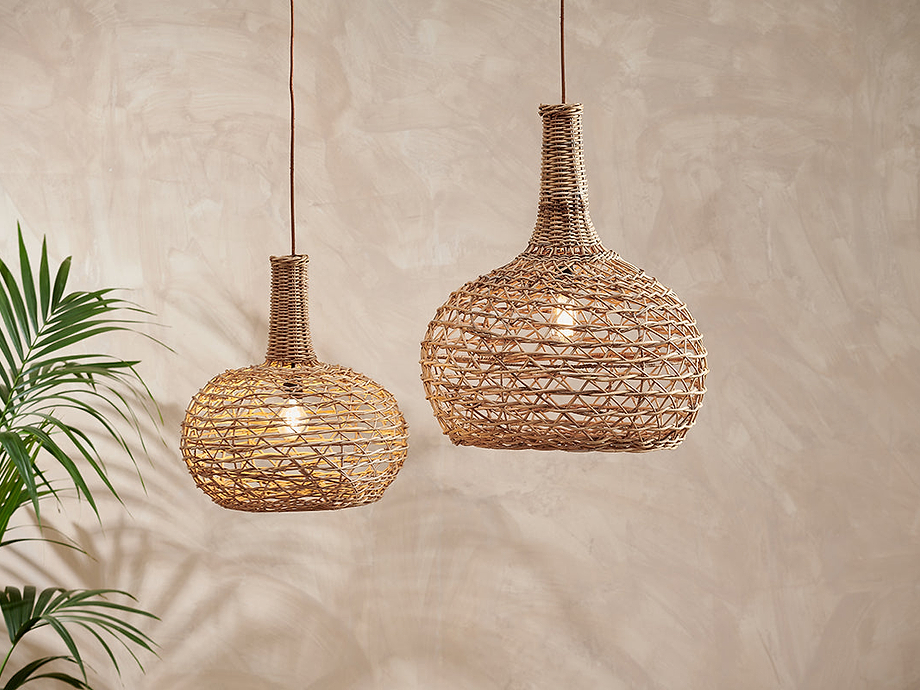 Beru Rattan Lampshade - Conical - Small