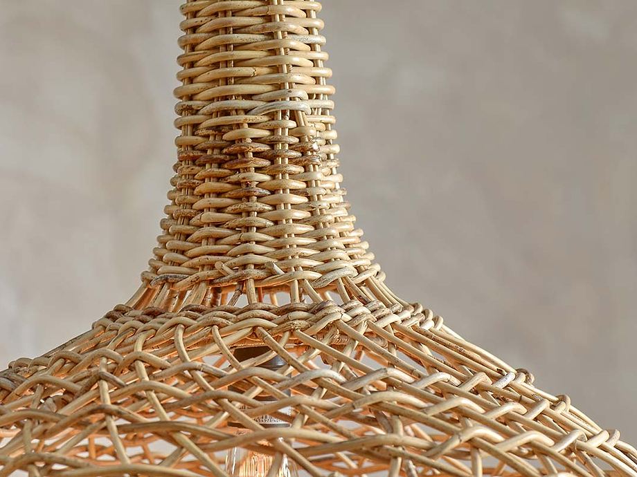 Beru Rattan Lampshade - Conical - Small