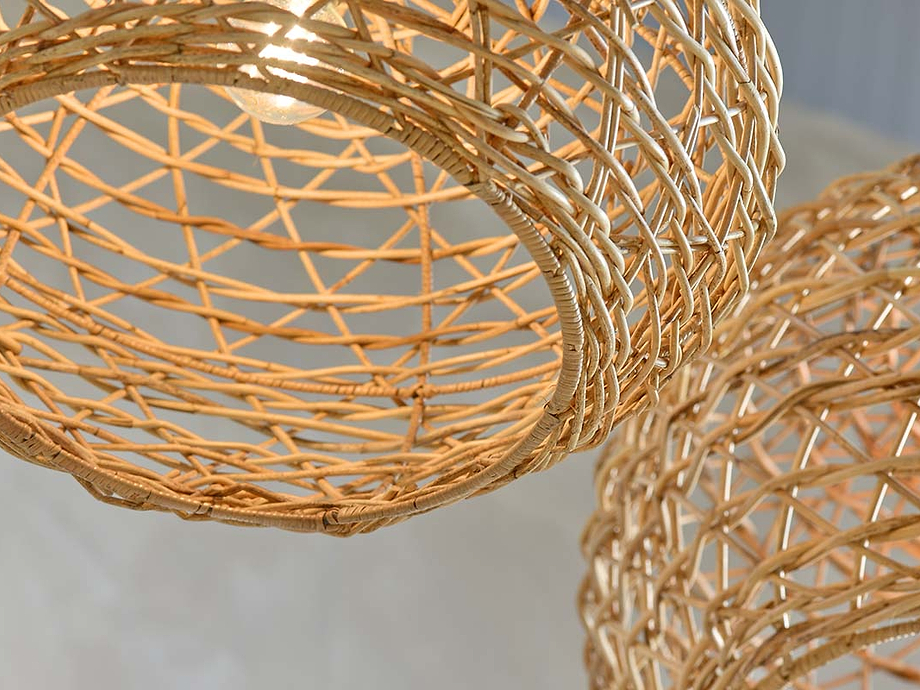 Beru Rattan Lampshade - Conical - Small