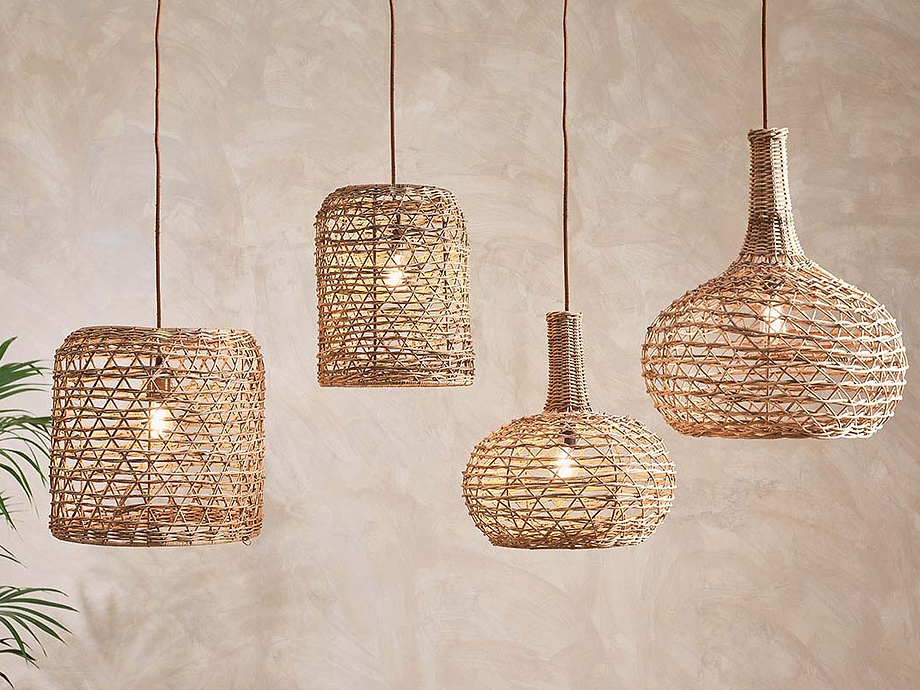 Beru Rattan Lampshade - Conical - Small