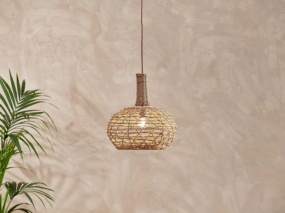 Beru Rattan Lampshade - Conical - Small