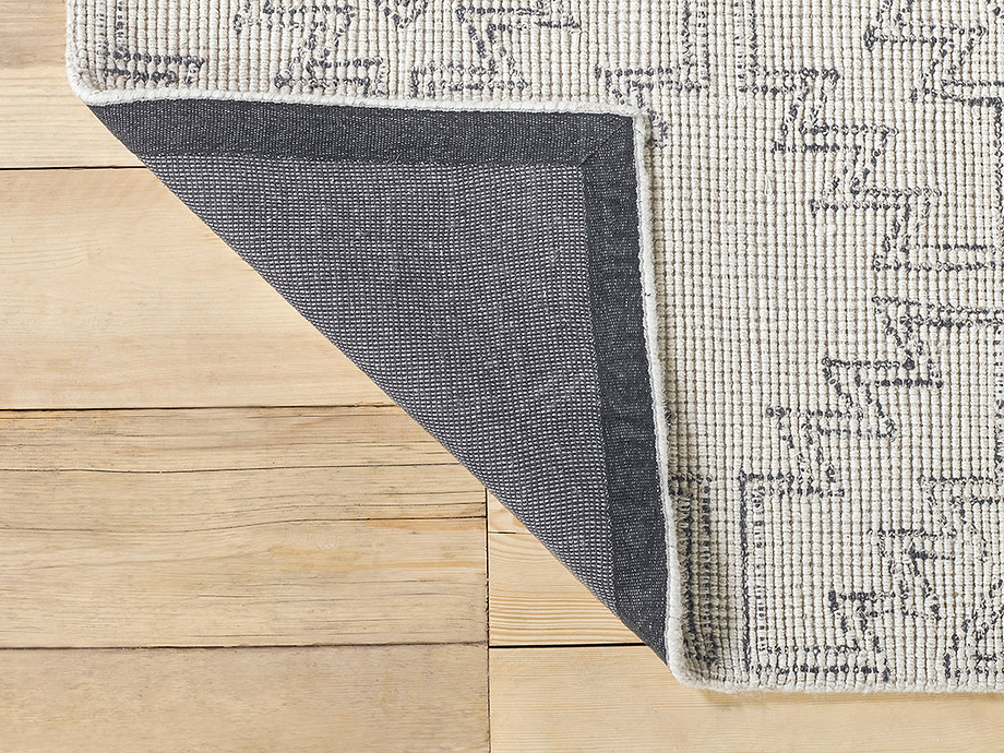 Bidiru Wool & Recycled Cotton Rug - Black & Off White