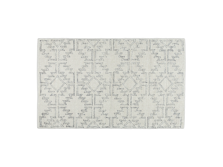 Bidiru Wool & Recycled Cotton Rug - Black & Off White