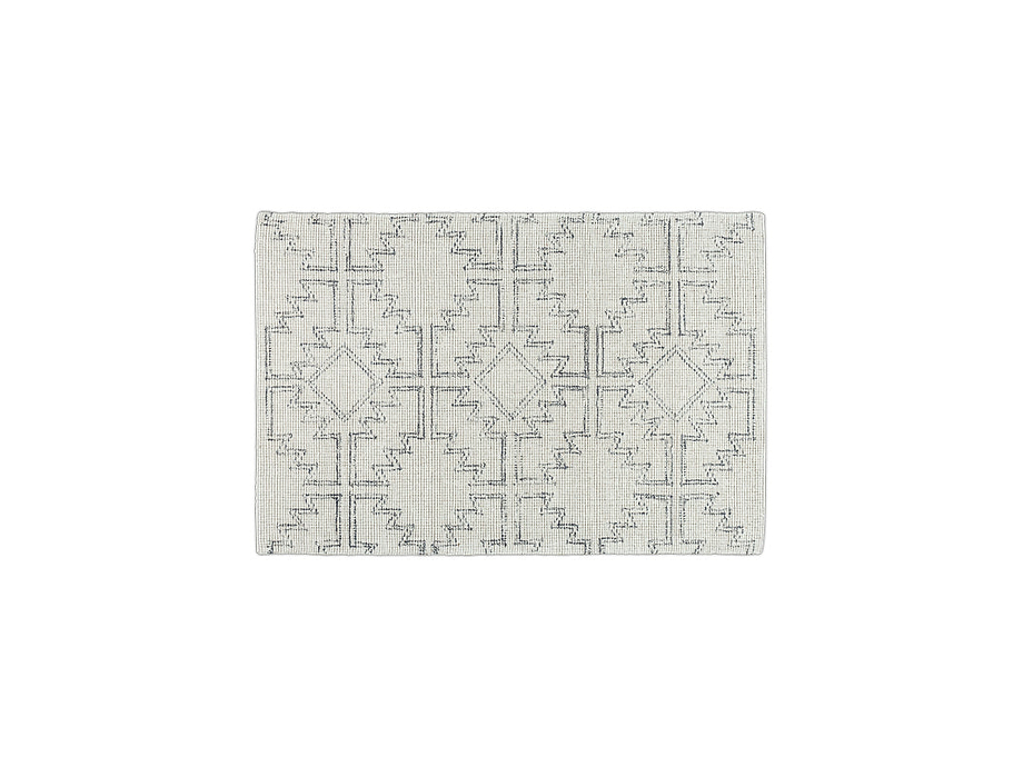 Bidiru Wool & Recycled Cotton Rug - Black & Off White