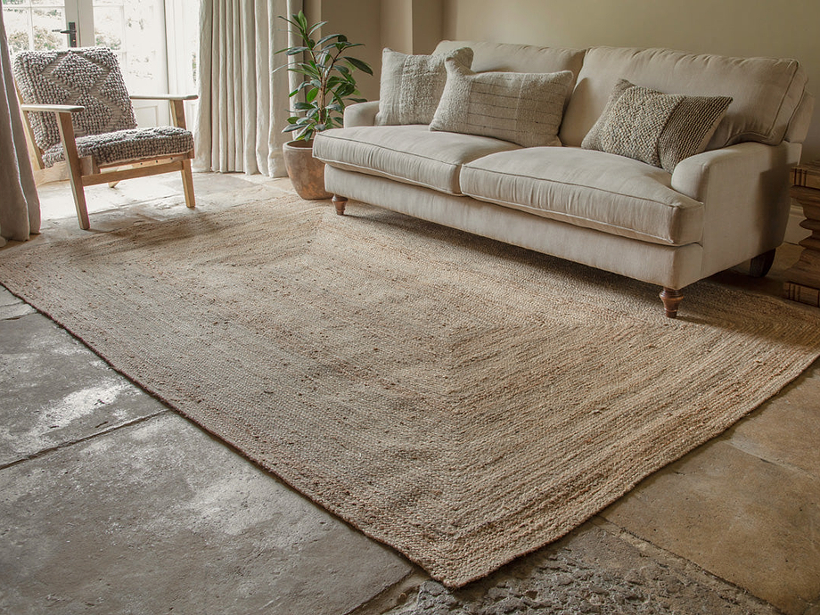 Braided Hemp Rug - Natural - Extra Large