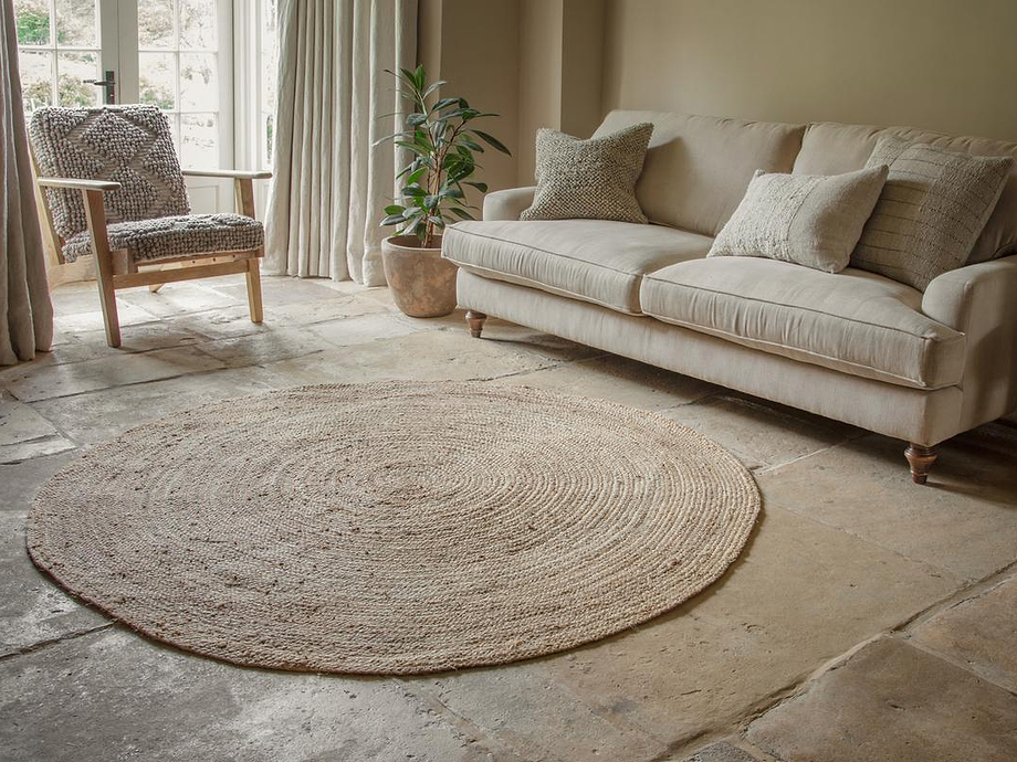 Braided Hemp Rug - Round