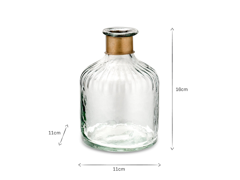 Chara Hammered Bottle - Lines - Small