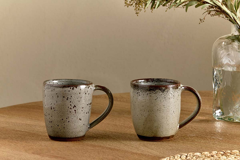 Cam Large Mug - Mocha (Set of 2)