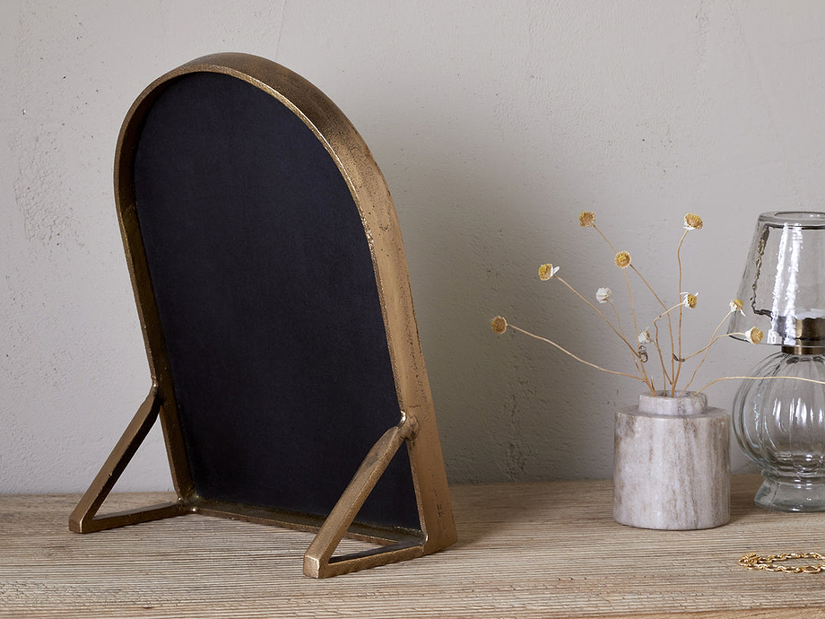Cayce Cast Aluminum Vanity Mirror - Antique Brass