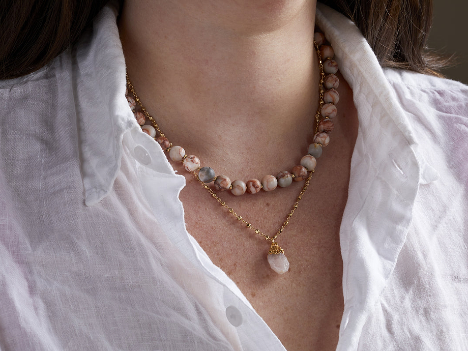 Cerita Necklace - Rhodochrosite