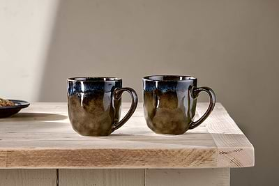 Cali Mugs - Earth Blue (Set of 2)-nkuku