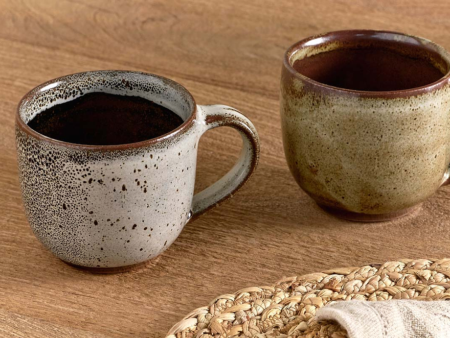 Cam Coffee Mug - Mocha (Set of 2)