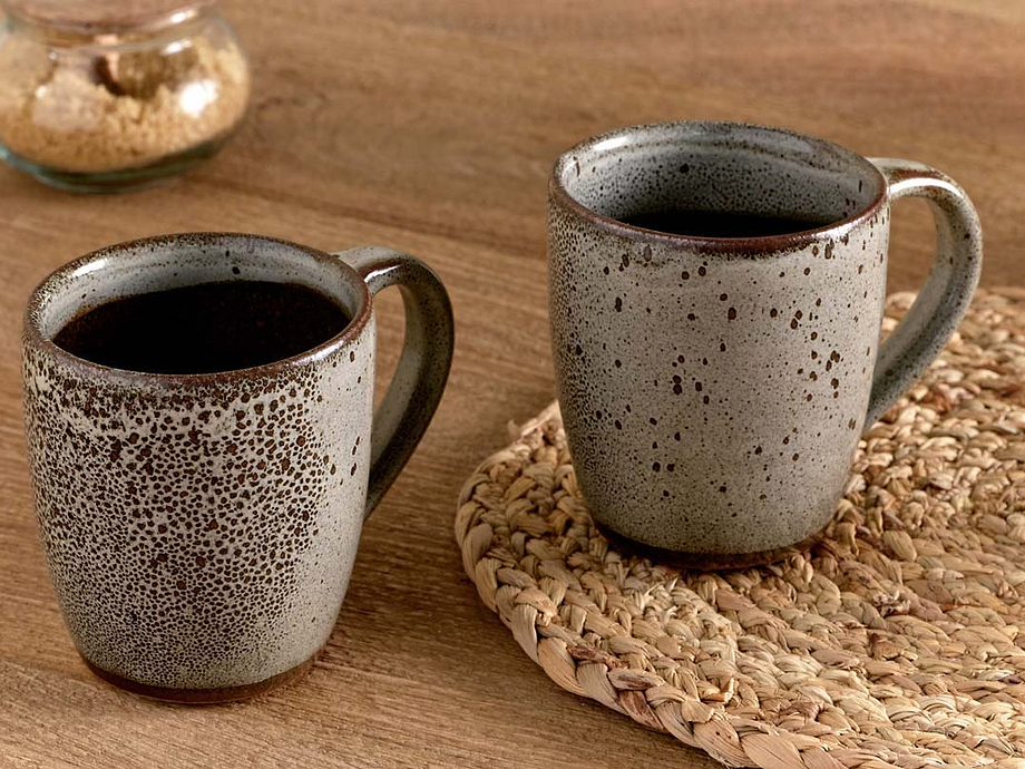 Cam Large Mug - Mocha (Set of 2)