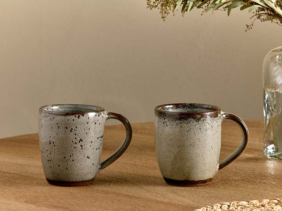 Cam Large Mug - Mocha (Set of 2)