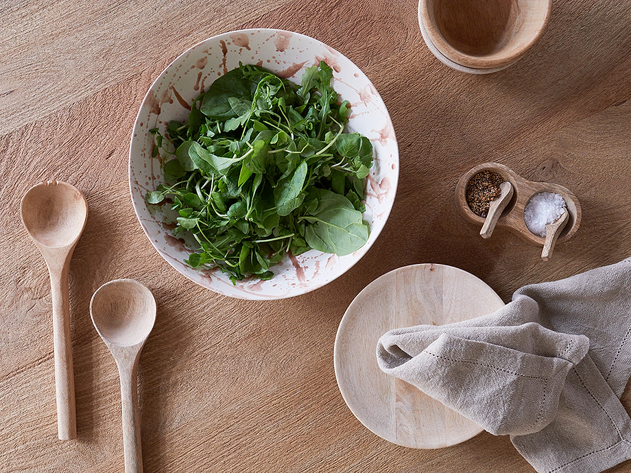 Canela Splatter Serving Bowl- Dusty Terracotta