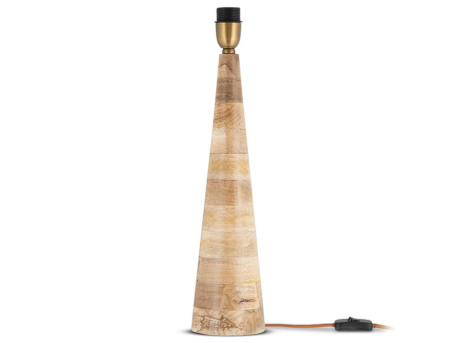 Chameli Mango Wood Table Lamp - Natural