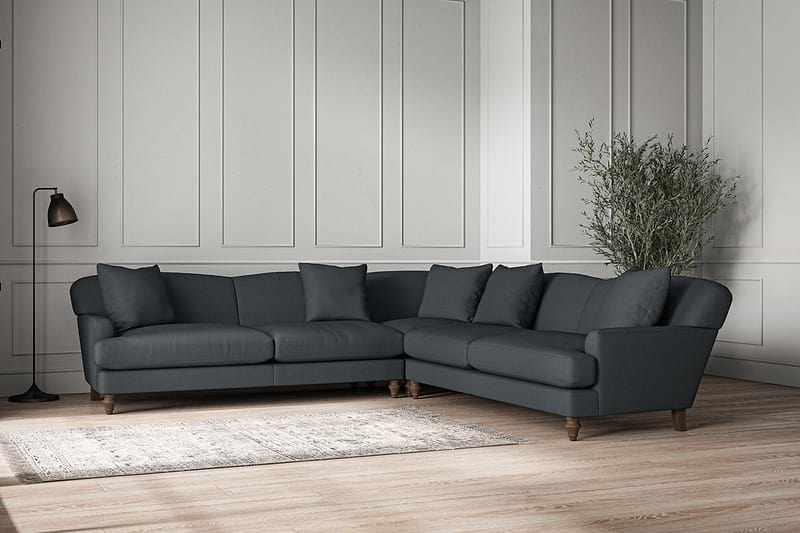 Deni Grand Corner Sofa - Recycled Cotton Thunder