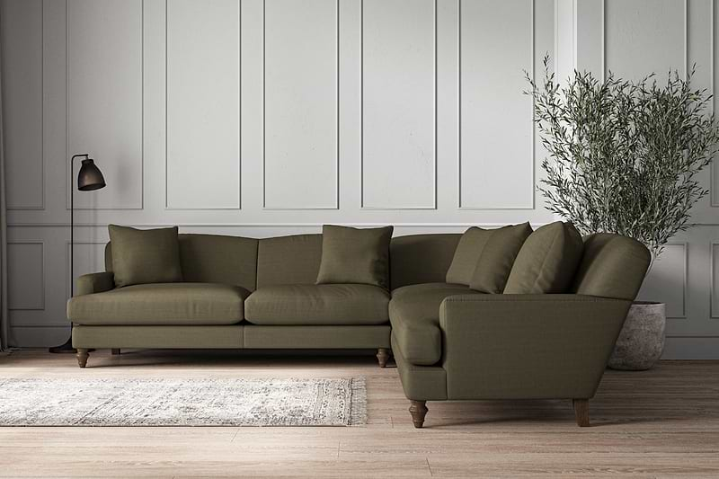 Deni Grand Corner Sofa - Recycled Cotton Fatigue