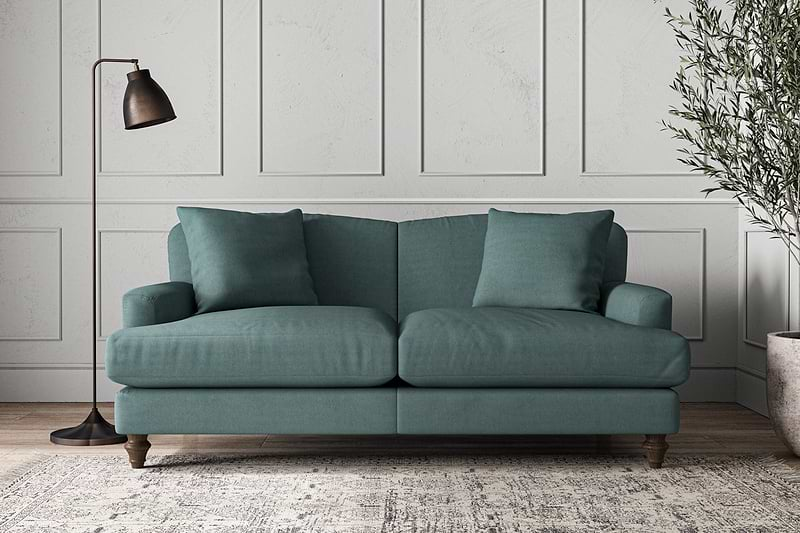 Deni Medium Sofa - Recycled Cotton Airforce