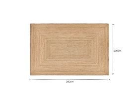 Braided Hemp Rug - Natural - Extra Large