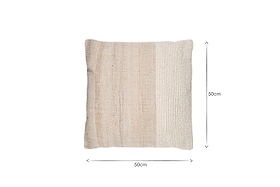 Karaya Cotton & Wool Cushion Cover - Natural