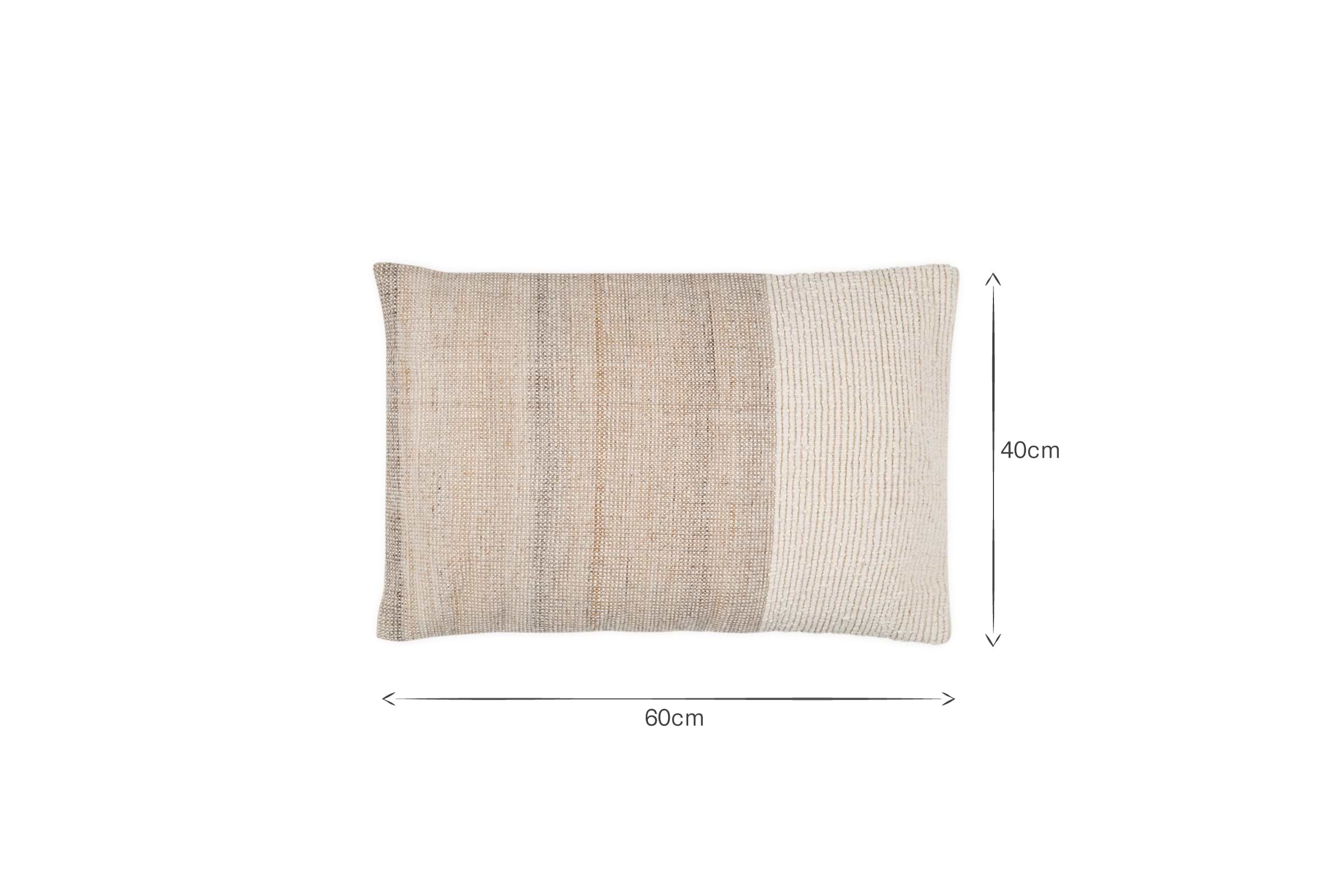 Karaya Cotton & Wool Cushion Cover - Natural