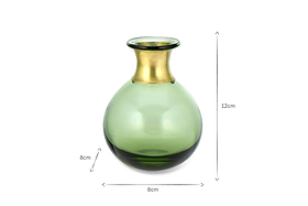 Miza Mini Glass Vase - Green