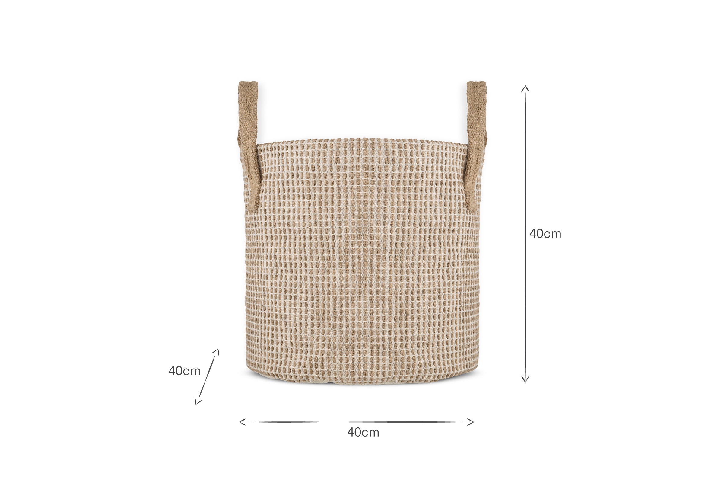 Rohia Basket - Natural & Cream