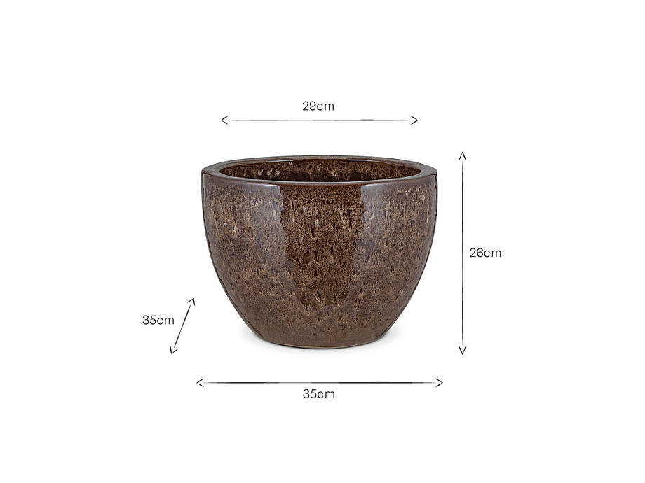 Dunai Terracotta Planter - Brown