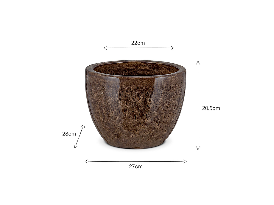 Dunai Terracotta Planter - Brown