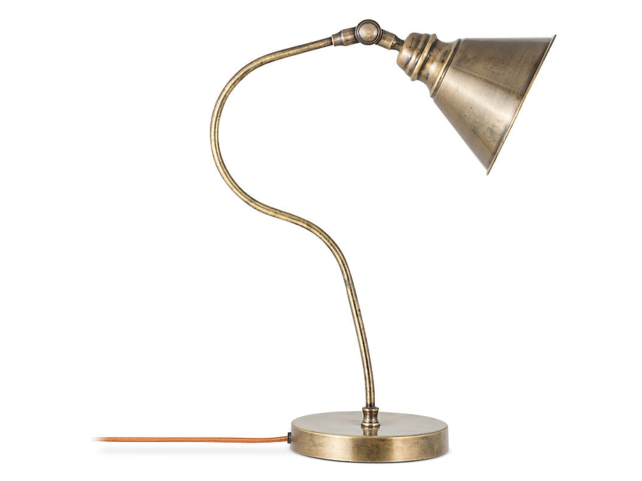 Damba Desk Lamp - Antique Brass