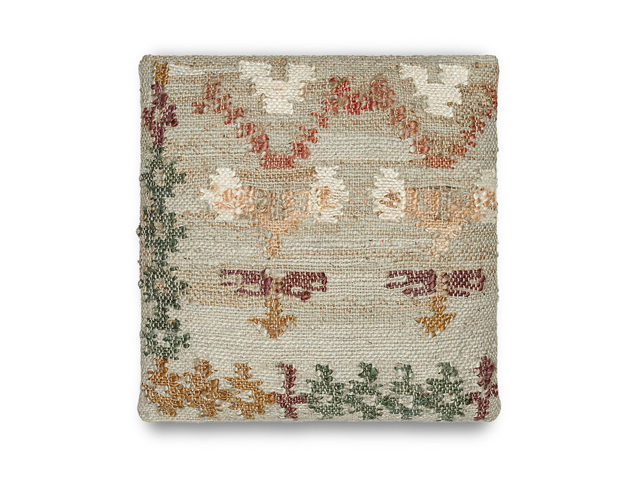 Dantri Jute & Cotton Cushion Cover - Soft Grey