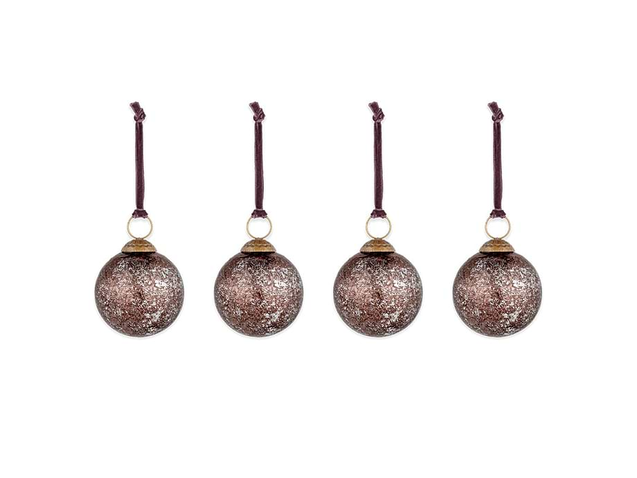 Darya Baubles - Antique Burgundy - (Set of 4)