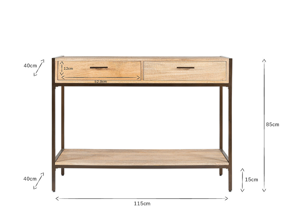 Dasai Mango Wood Console Table