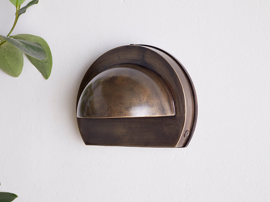Datu Outdoor Wall Lamp - Antique Brass