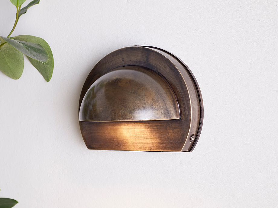 Datu Outdoor Wall Lamp - Antique Brass