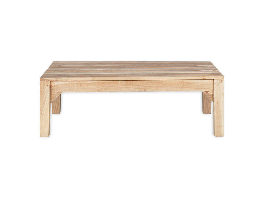 Deev Slatted Wooden Coffee Table - Natural