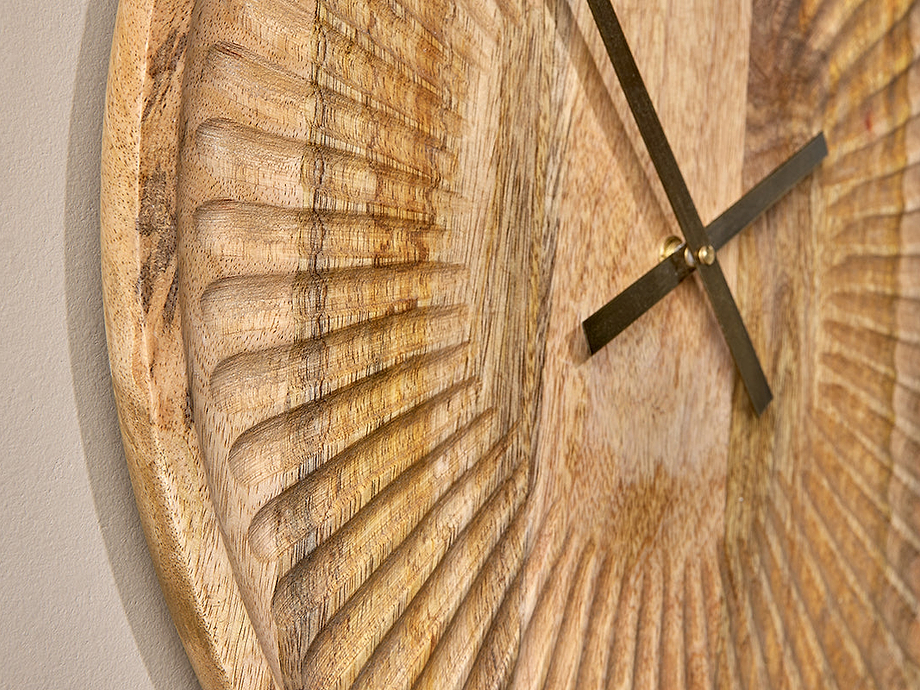 Deevena Mango Wood Clock